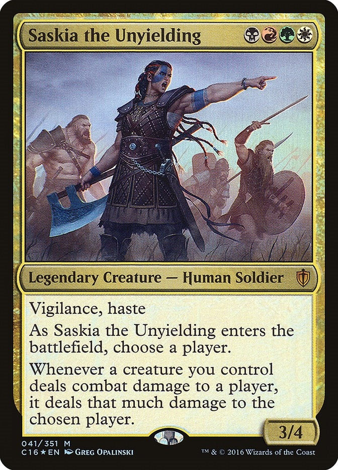 Image for Saskia the Unyielding (41) [Commander 2016]