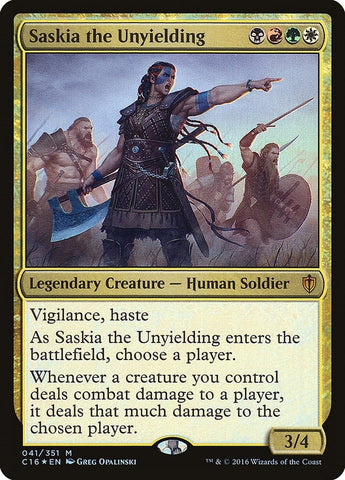 Image for Saskia the Unyielding (41) [Commander 2016]