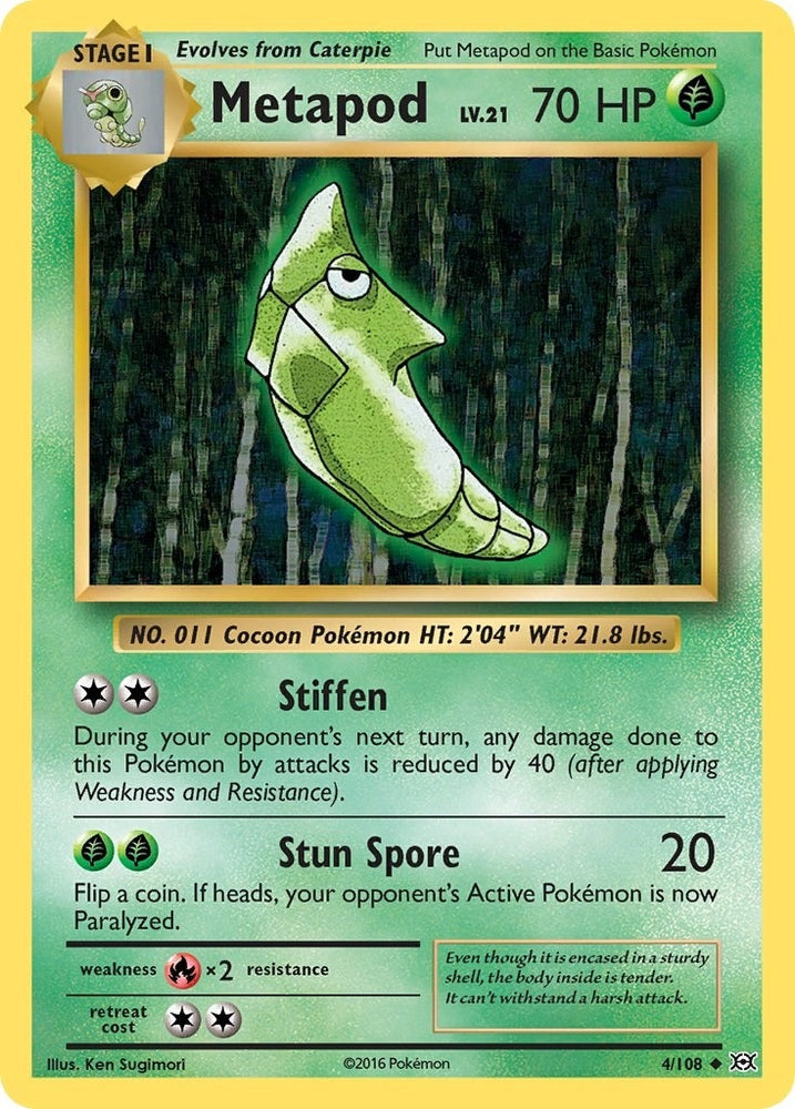 Image for Metapod (4/108) [XY - Evolutions]
