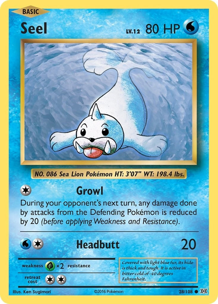 Image for Seel (28/108) [XY - Evolutions]