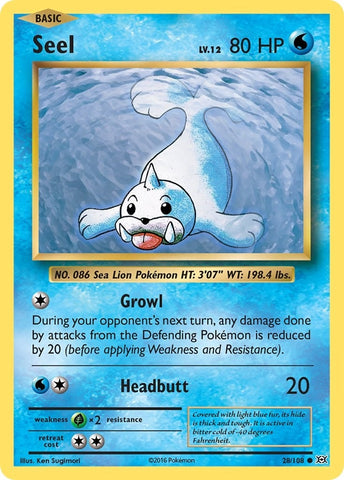 Image for Seel (28/108) [XY - Evolutions]