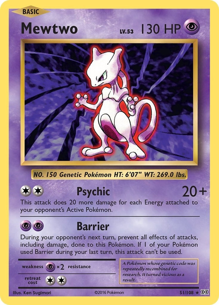 Image for Mewtwo (51/108) [XY - Evolutions]