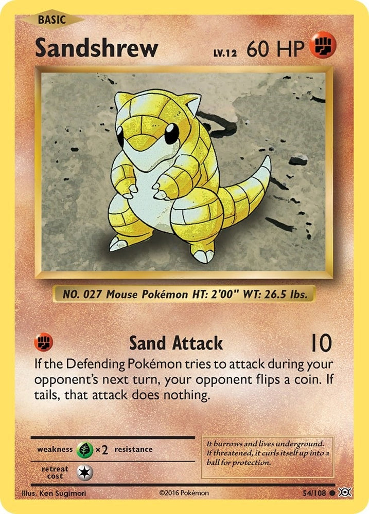 Image for Sandshrew (54/108) [XY - Evolutions]