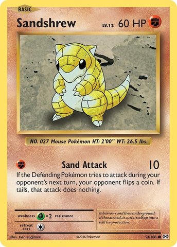 Image for Sandshrew (54/108) [XY - Evolutions]