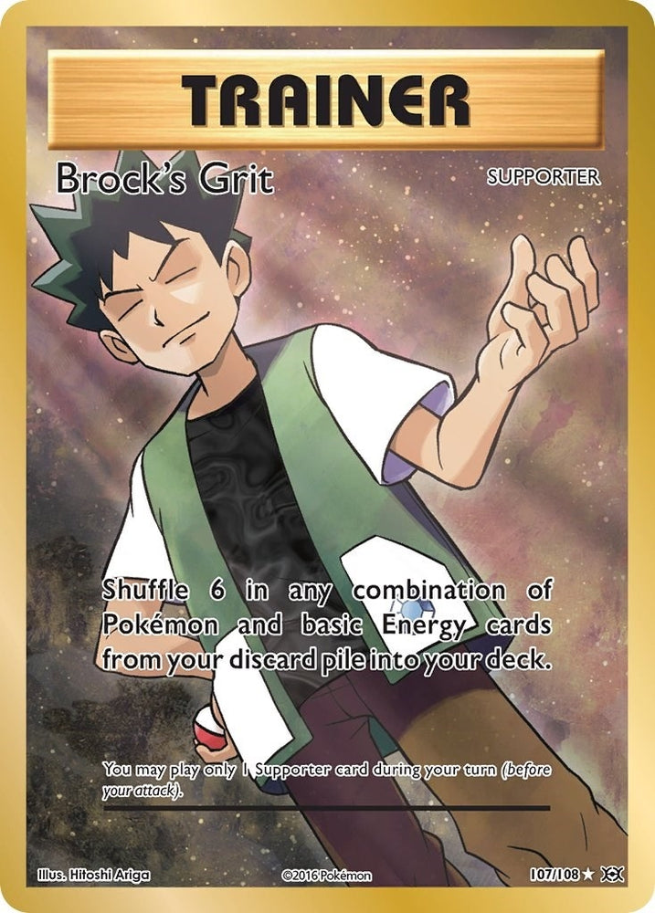 Image for Brock's Grit (Full Art) (107/108) [XY - Evolutions]
