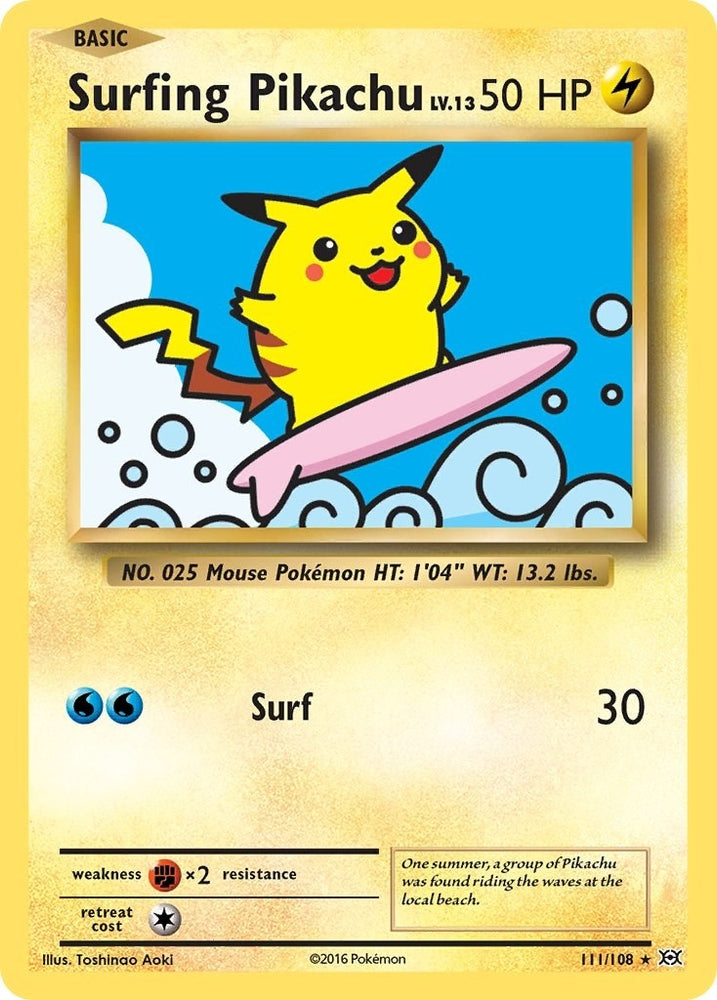 Image for Surfing Pikachu (111/108) [XY - Evolutions]