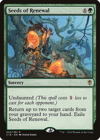 Image for Seeds of Renewal (24) [Commander 2016]