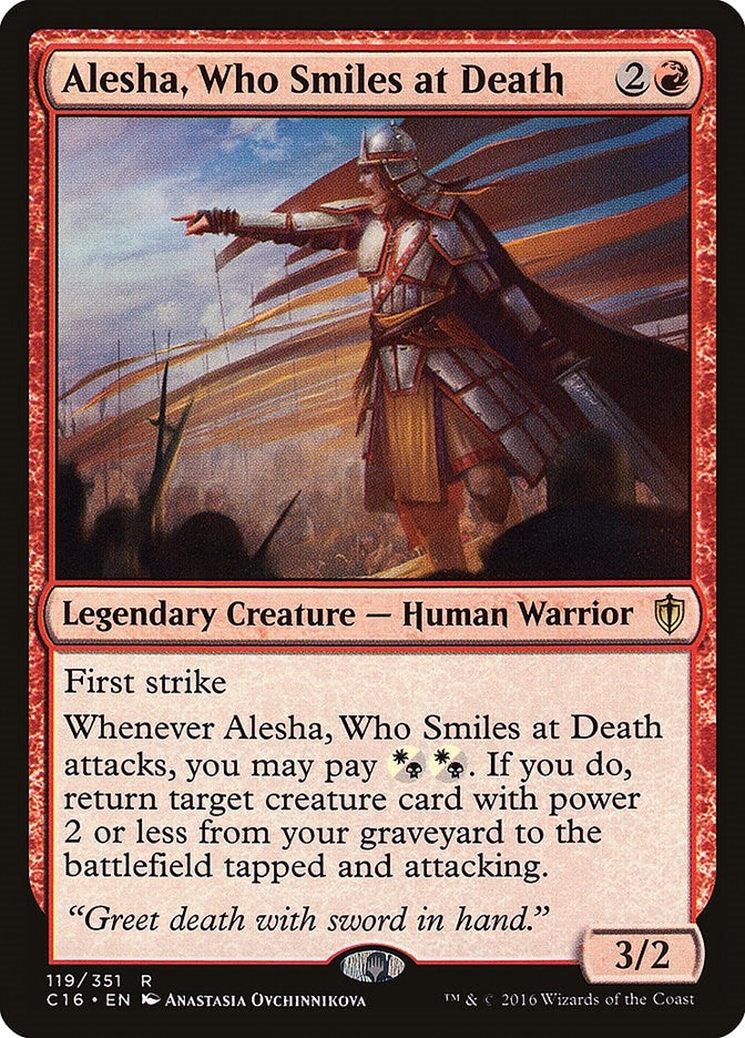 Image for Alesha, Who Smiles at Death (119) [Commander 2016]
