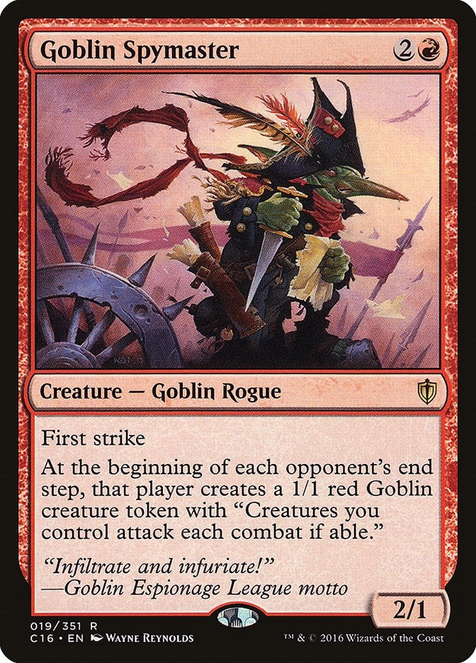 Image for Goblin Spymaster (19) [Commander 2016]