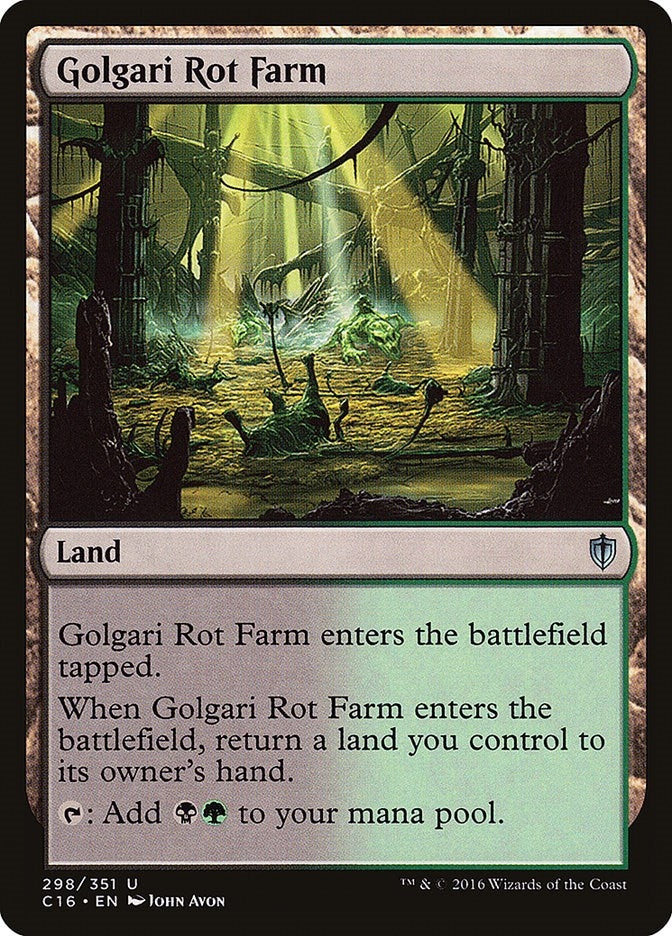 Image for Golgari Rot Farm (298) [Commander 2016]