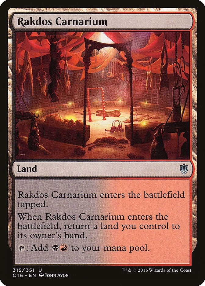 Image for Rakdos Carnarium (315) [Commander 2016]