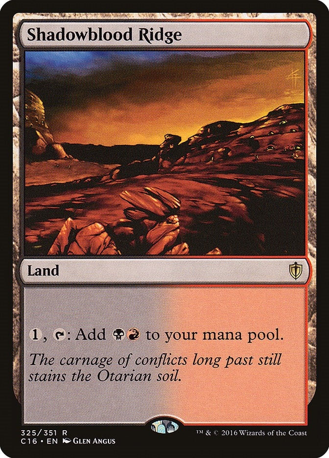 Image for Shadowblood Ridge (325) [Commander 2016]