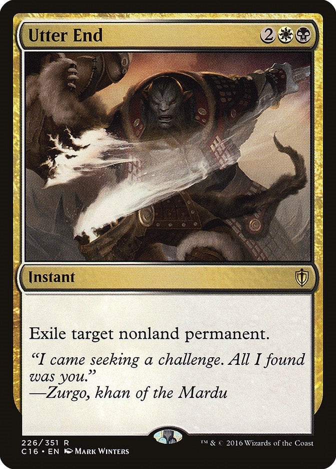 Image for Utter End (226) [Commander 2016]