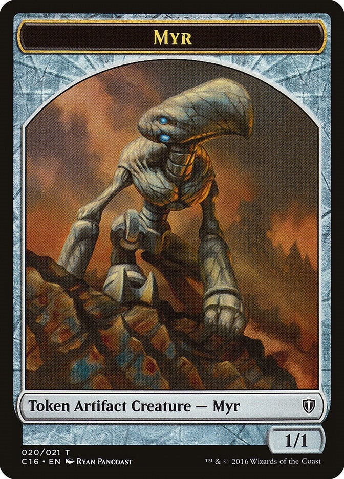 Image for Myr // Bird (002) Double-Sided Token (20 // 2) [Commander 2016]