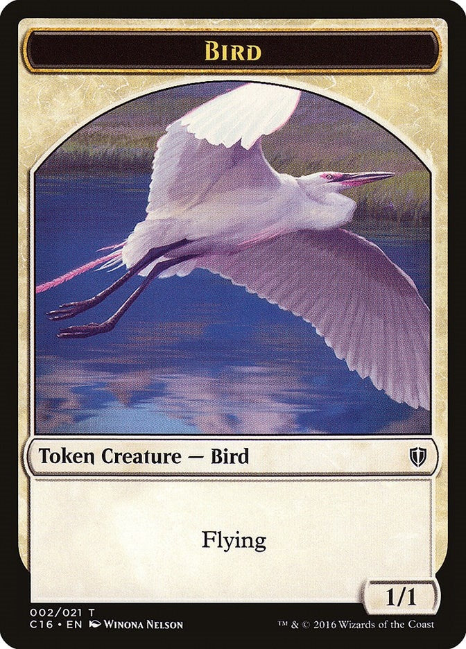 Image for Bird (002) // Saproling  (016) Double-Sided Token (2 // 16) [Commander 2016]