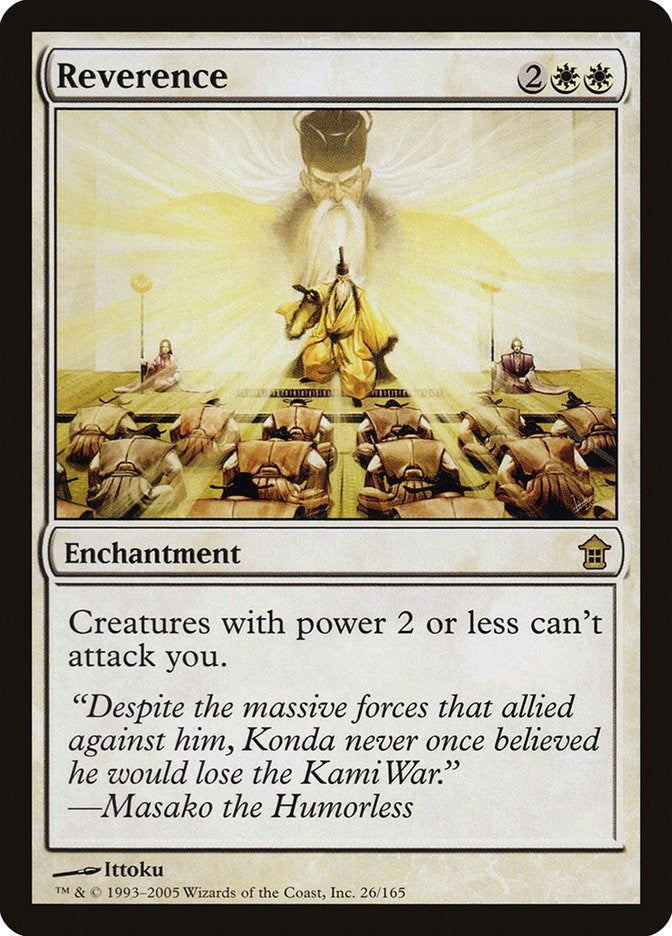 Image for Reverence (26) [Saviors of Kamigawa]
