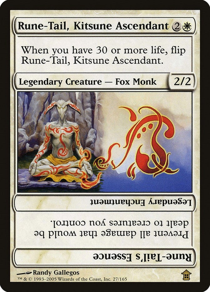 Image for Rune-Tail, Kitsune Ascendant (27) [Saviors of Kamigawa]