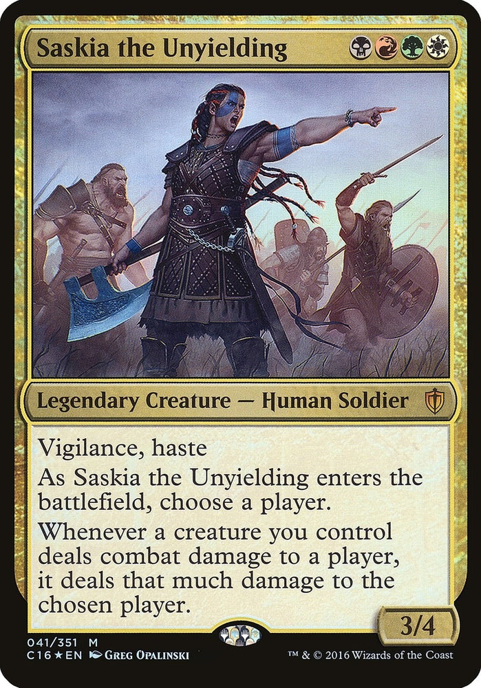 Image for Saskia the Unyielding (Commander 2016) (41) [Oversize Cards]