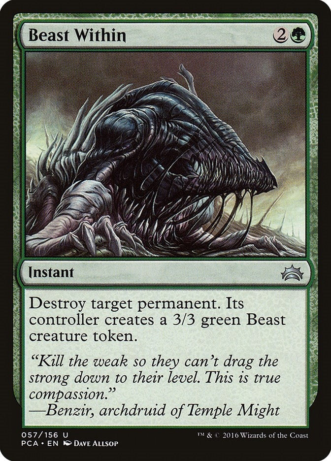 Image for Beast Within (57) [Planechase Anthology]