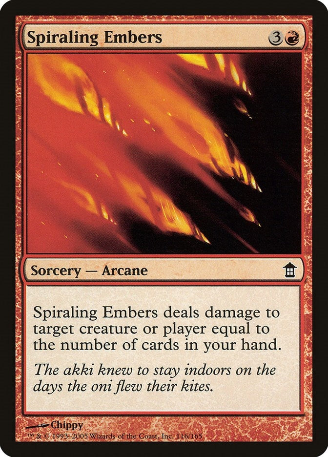 Image for Spiraling Embers (116) [Saviors of Kamigawa]