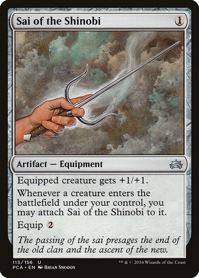 Image for Sai of the Shinobi (113) [Planechase Anthology]