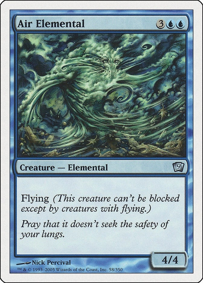 Image for Air Elemental (58) (9ED)