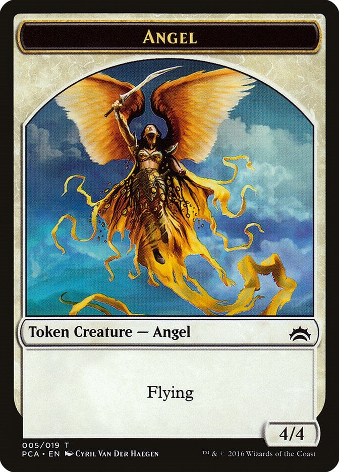 Image for Angel // Saproling Double-Sided Token (5 // 19) [Planechase Anthology]