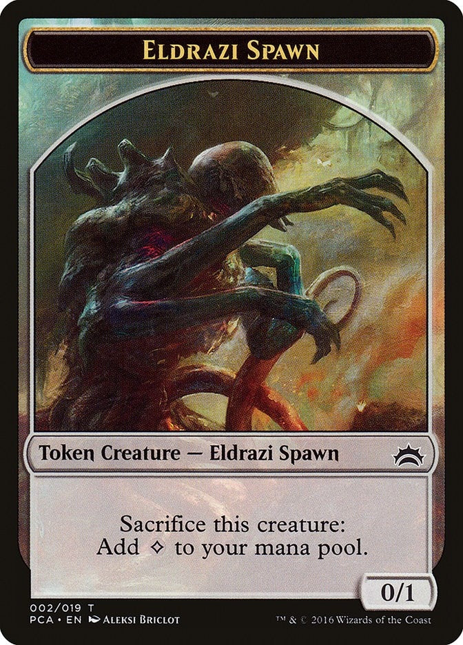 Image for Eldrazi Spawn (002) // Eldrazi Double-Sided Token (2 // 1) [Planechase Anthology]