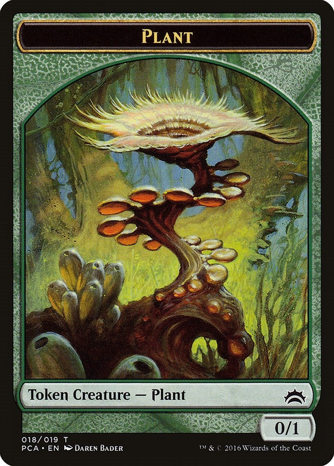 Image for Plant // Ooze Double-Sided Token (18 // 16) [Planechase Anthology]