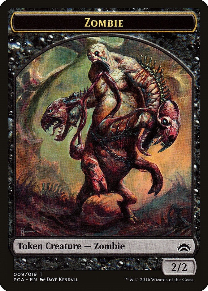 Image for Zombie // Hellion Double-Sided Token (9 // 12) [Planechase Anthology]