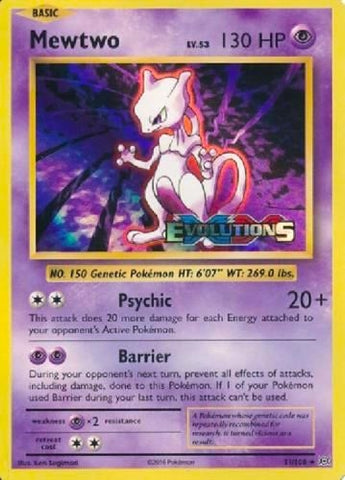 Image for Mewtwo (XY Evolutions Prerelease) (51/108) [XY Promos]