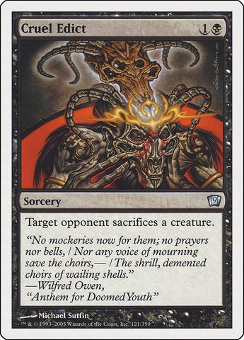 Image for Cruel Edict (121) (9ED)