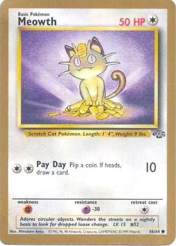 Meowth - 56/64 (Gold Bordered Promo) (56/64) (Miscellaneous Cards & Products)