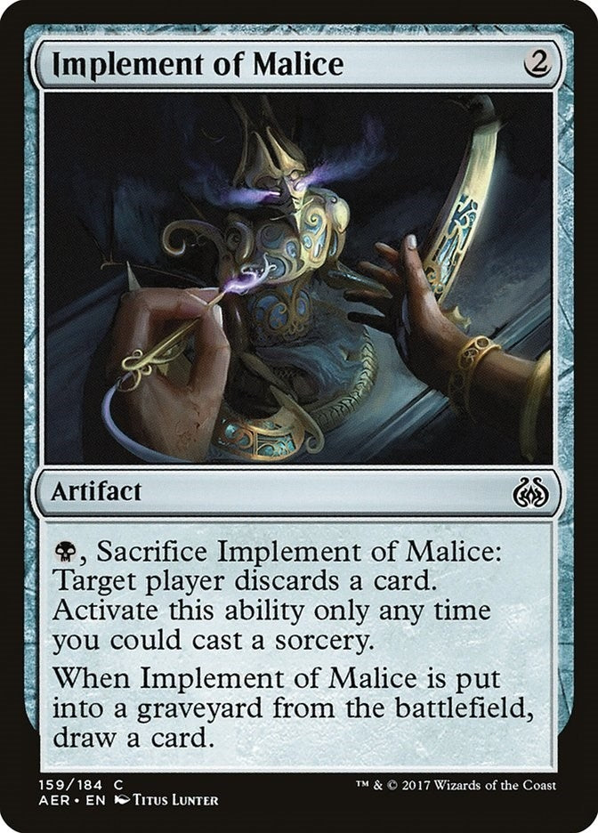 Image for Implement of Malice (159) (AER)