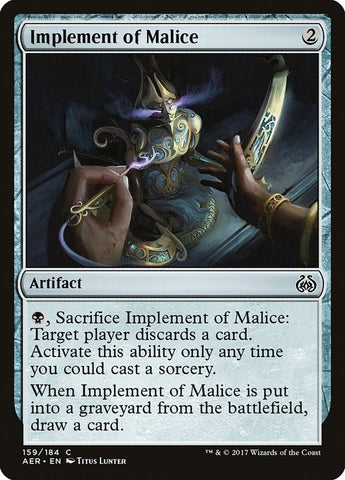 Image for Implement of Malice (159) (AER)