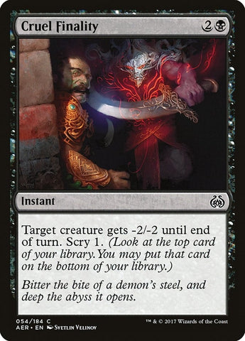 Image for Cruel Finality (54) (AER)