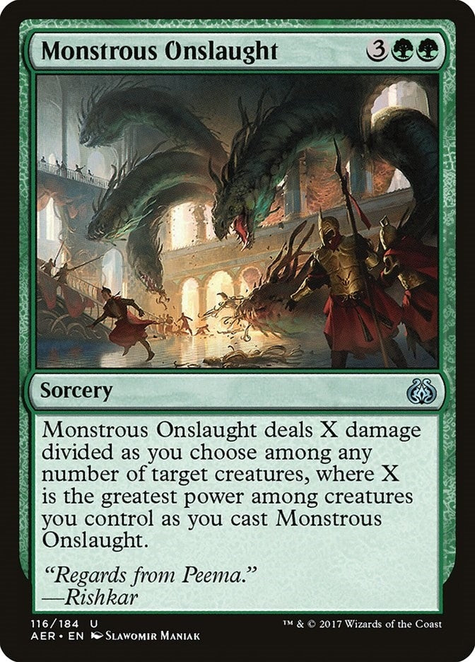 Image for Monstrous Onslaught (116) (AER)