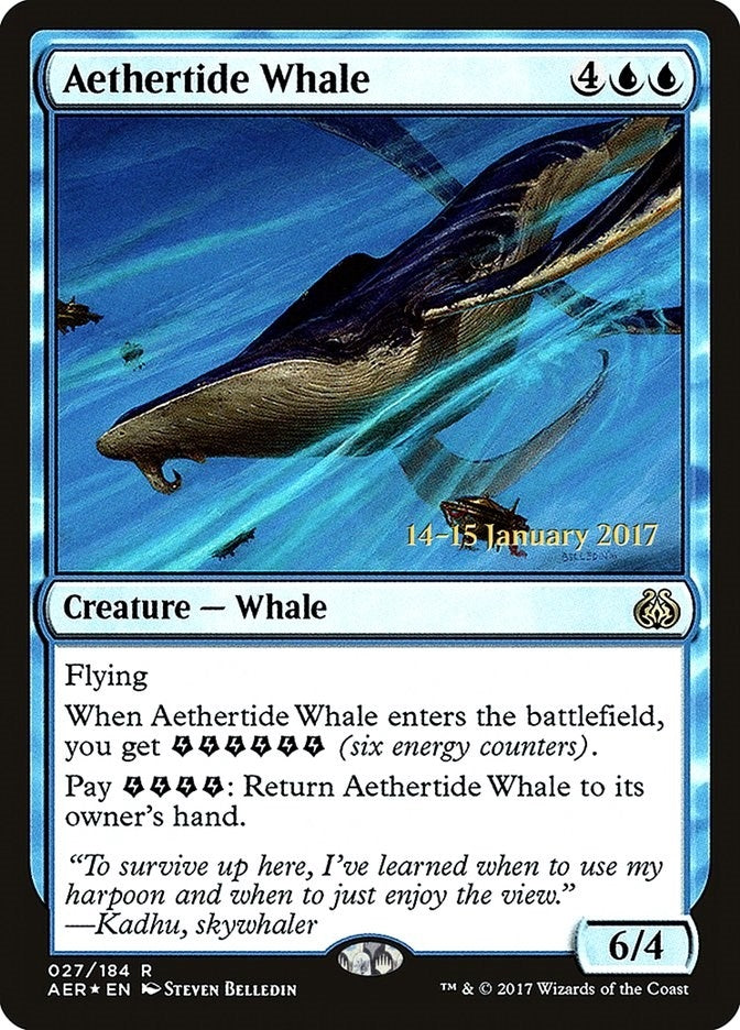 Image for Aethertide Whale (27) [Prerelease Cards]