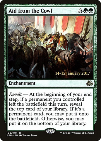 Image for Aid from the Cowl (105) [Prerelease Cards]