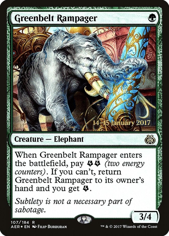 Image for Greenbelt Rampager (107) [Prerelease Cards]