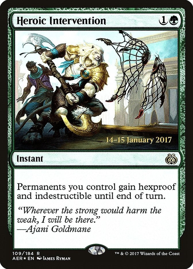 Image for Heroic Intervention (AER) (109) [Prerelease Cards]