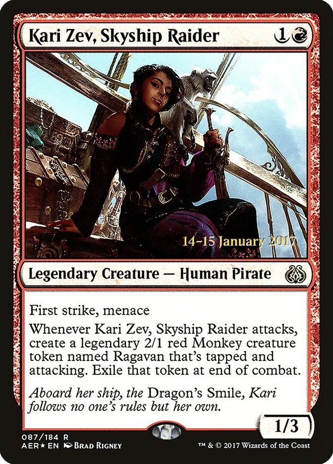 Image for Kari Zev, Skyship Raider (87) [Prerelease Cards]