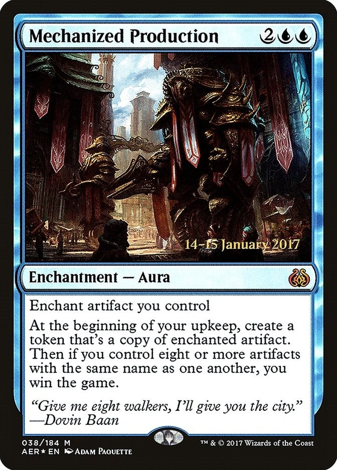 Image for Mechanized Production (38) [Prerelease Cards]