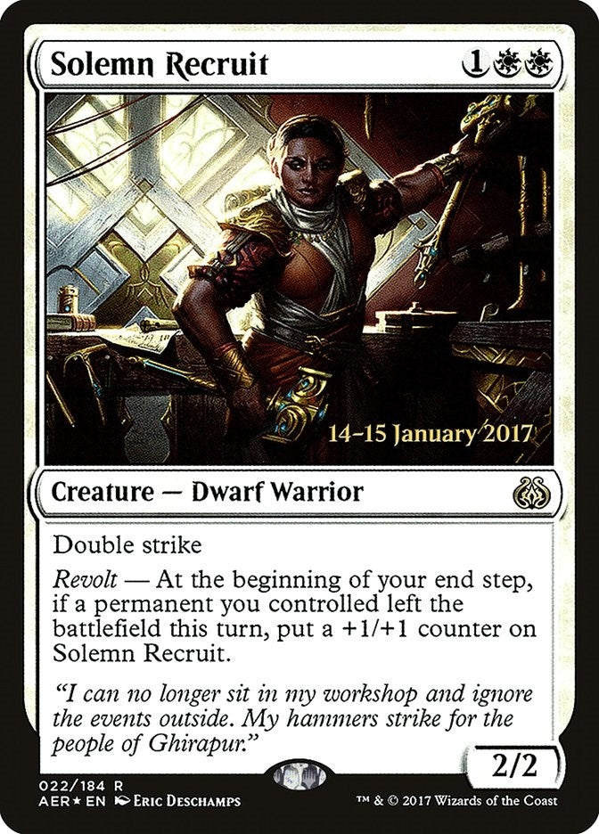 Image for Solemn Recruit (22) [Prerelease Cards]