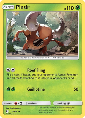 Image for Pinsir (6/149) [SM Base Set]