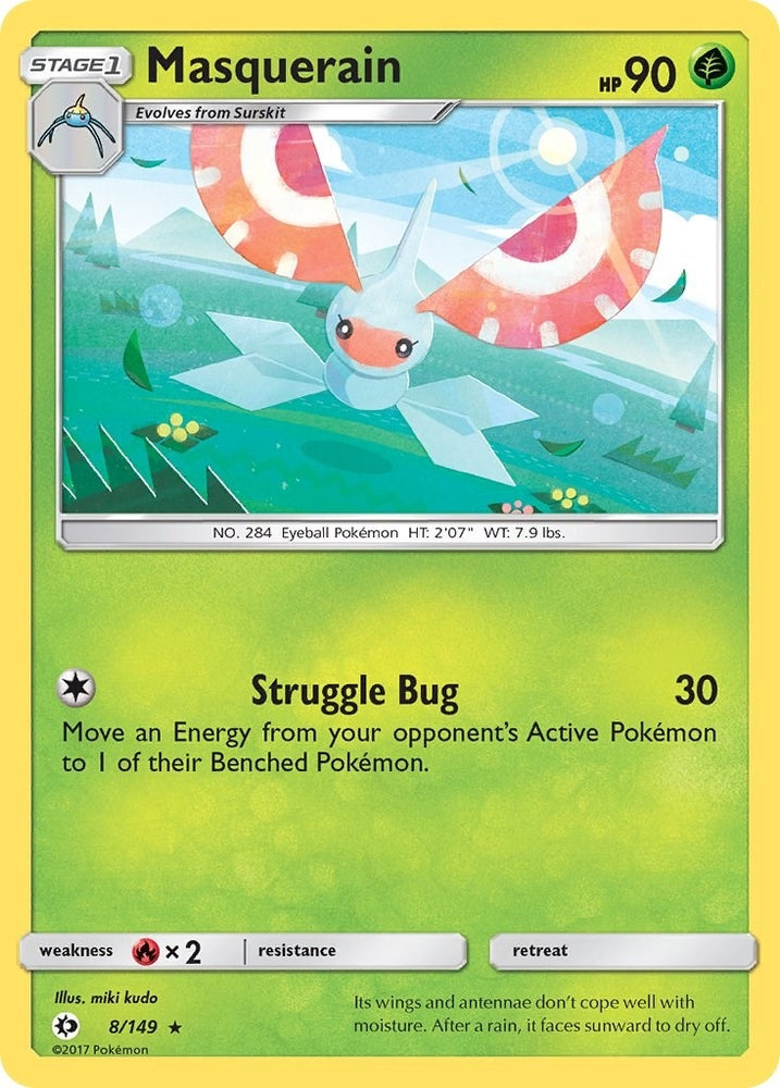 Image for Masquerain (8/149) [SM Base Set]