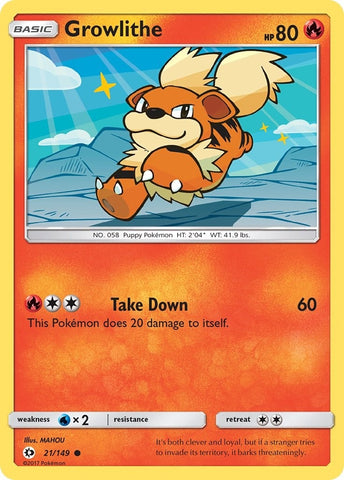 Image for Growlithe (21/149) [SM Base Set]