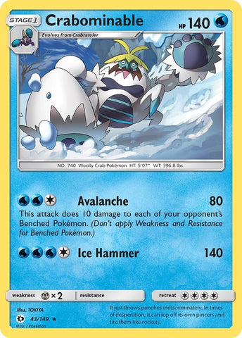 Image for Crabominable (43/149) [SM Base Set]