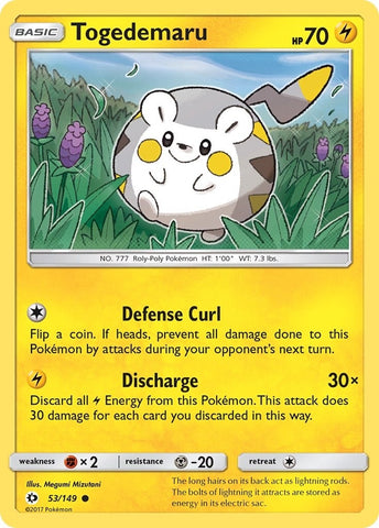 Image for Togedemaru (53/149) [SM Base Set]