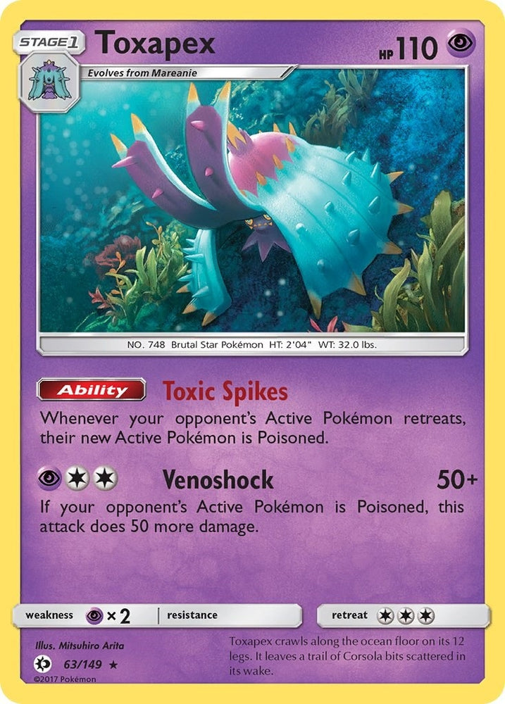 Image for Toxapex (63/149) [SM Base Set]